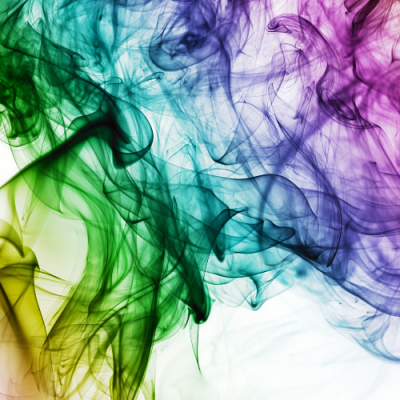 des vapeurs de différentes couleurs pour représenter le domaine des addictions